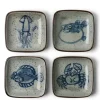 MIYA Company Sauce Dish 3.5" Sea Life Set/4
