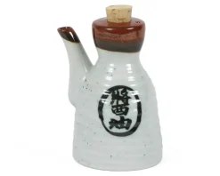 Clearance MIYA Company Shoyu 6 Oz. Sauce Pot With Cork - White