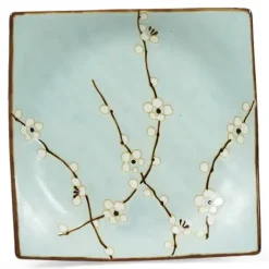 Discount MIYA Company Spring Blossoms 6.75" Sq. Plate