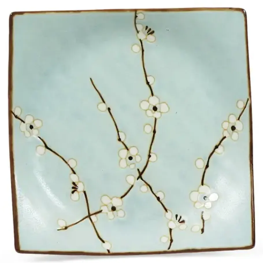 Discount MIYA Company Spring Blossoms 6.75" Sq. Plate
