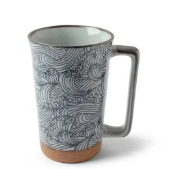 MIYA Company Tall Mug Blue Wave 12 Oz.