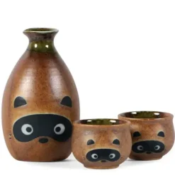 Outlet MIYA Company Tanuki Raccoon Sake Set