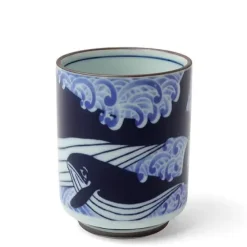 MIYA Company Teacup Blue Whale Waves