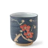 New MIYA Company Teacup Carved Plum Blossom