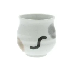 New MIYA Company Teacup White Calico Cat