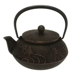 Best MIYA Company Teapot Cast Iron Copper Black Goldfish