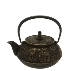 Outlet MIYA Company Teapot Cast Iron Gold Black Mari
