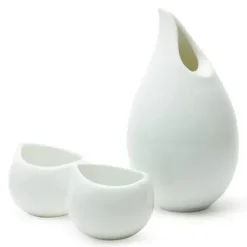 New MIYA Company Tear Drop White Sake Set
