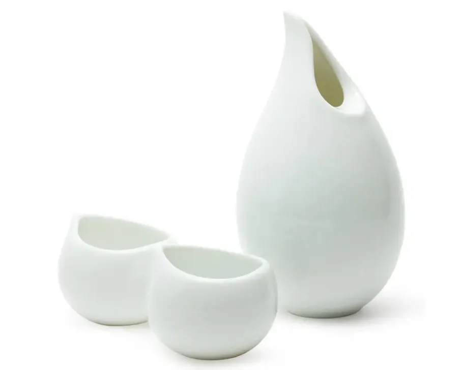 New MIYA Company Tear Drop White Sake Set