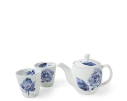 Hot MIYA Company Tea Set Blue Rose