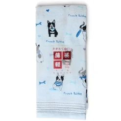 Clearance MIYA Company Tea Towel - Blue Frenchie