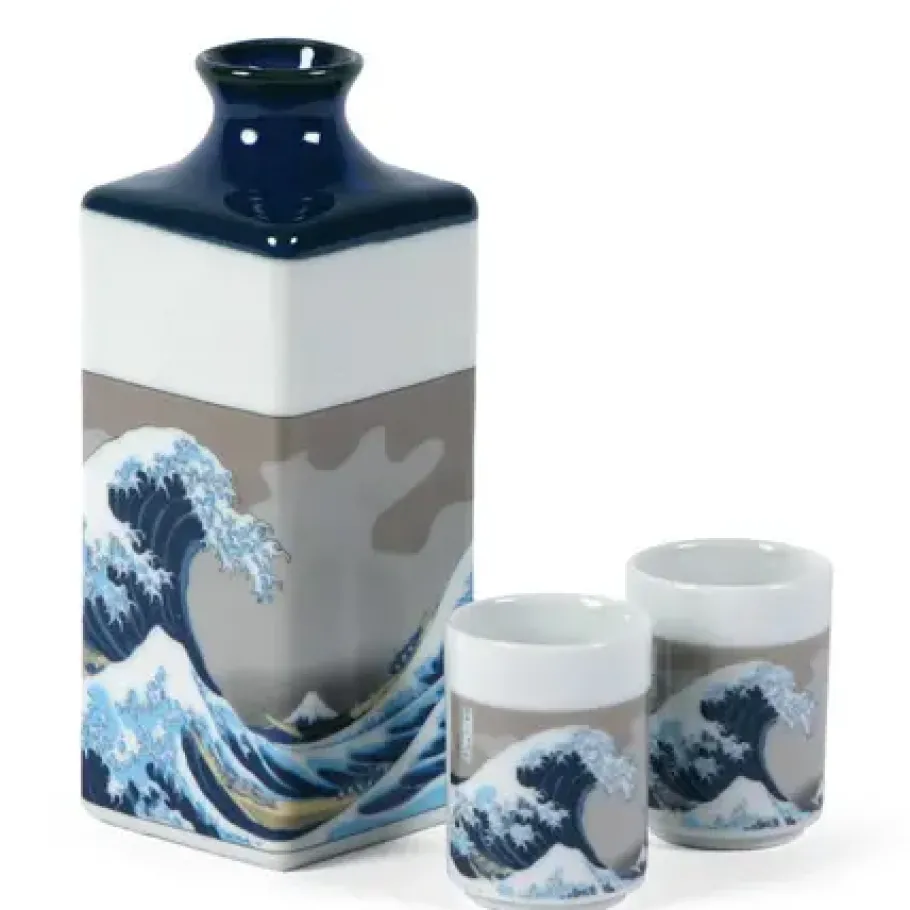 Hot MIYA Company The Great Wave Sake Set