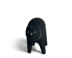 Online MIYA Company T-Lab Wooden Animal - Cat Black