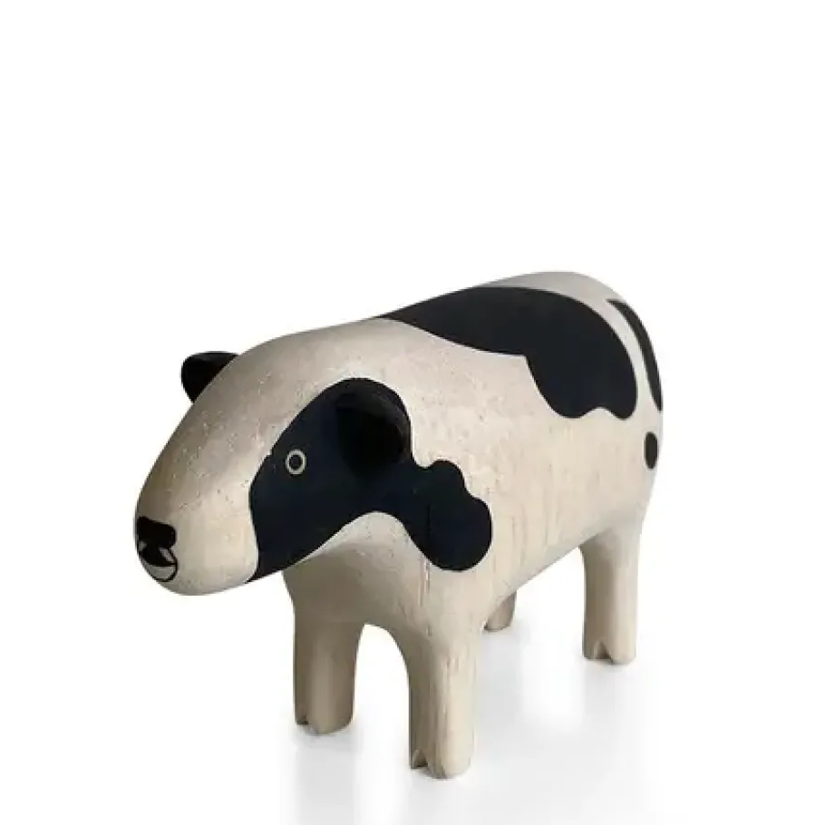 New MIYA Company T-Lab Wooden Animal - Cow