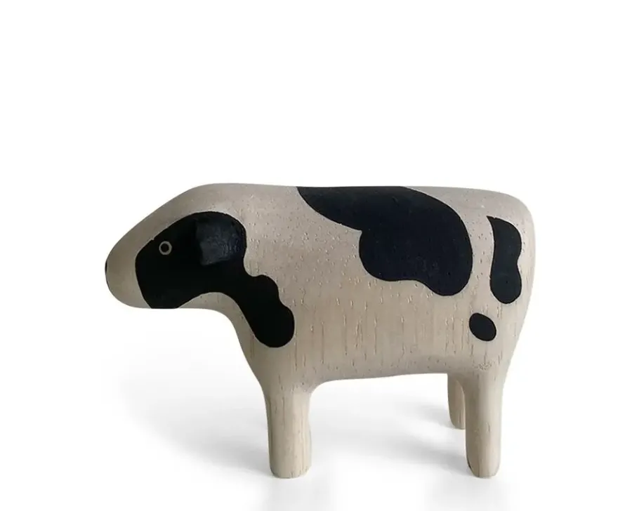 New MIYA Company T-Lab Wooden Animal - Cow