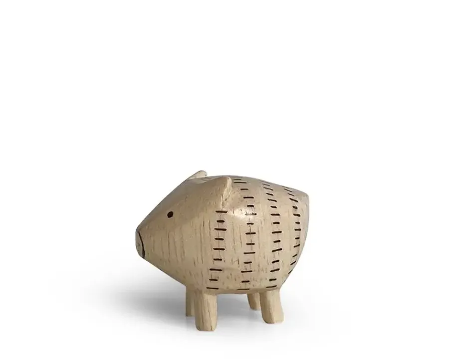 Discount MIYA Company T-Lab Wooden Animal Zodiac Pig