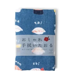 Sale MIYA Company Towel Blue Sushi
