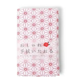 Clearance MIYA Company Towel Red Asanoha