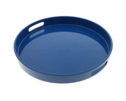 Discount MIYA Company Tray Blue Round 13-1/2"