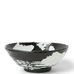 Best MIYA Company White Brush Stroke 8" Bowl