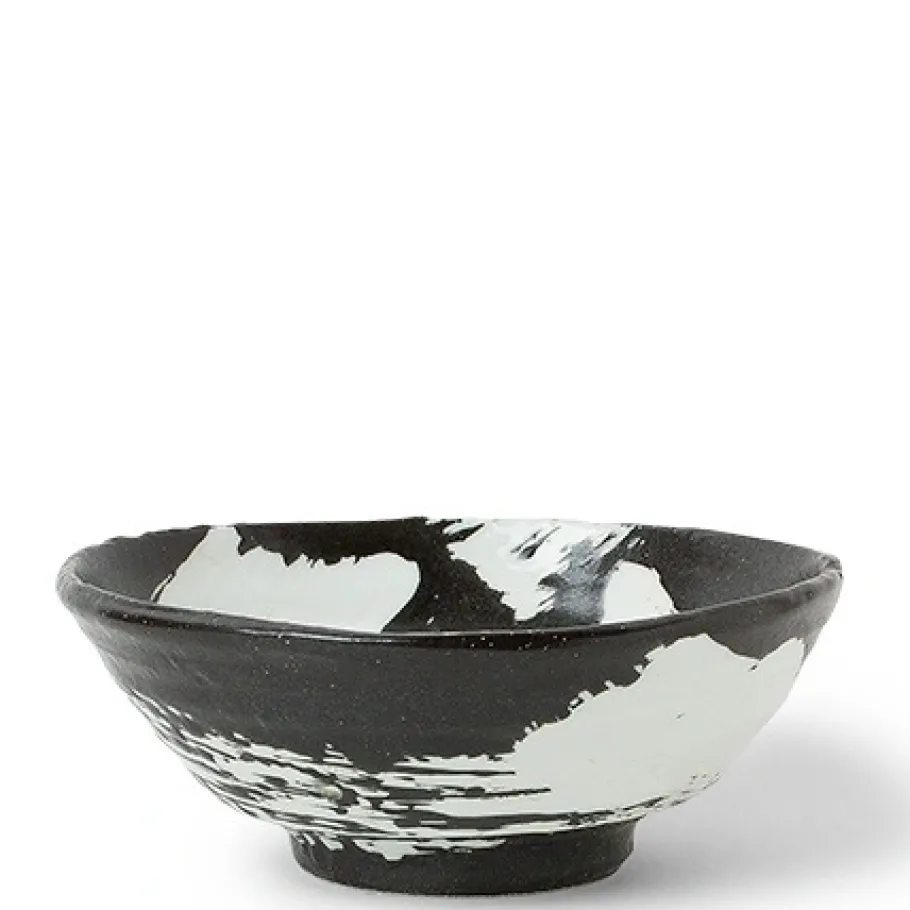 Best MIYA Company White Brush Stroke 8" Bowl