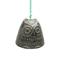 Clearance MIYA Company Wind Chime Owl Brown