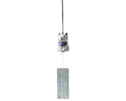 MIYA Company Wind Chime Shiba Blue/White