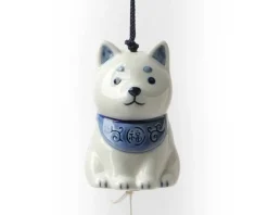 MIYA Company Wind Chime Shiba Blue/White