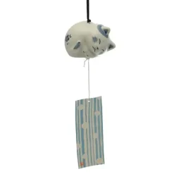 Clearance MIYA Company Wind Chime Sleeping Cat