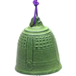 Clearance MIYA Company Wind Chime Temple Bell Green 2-1/2"